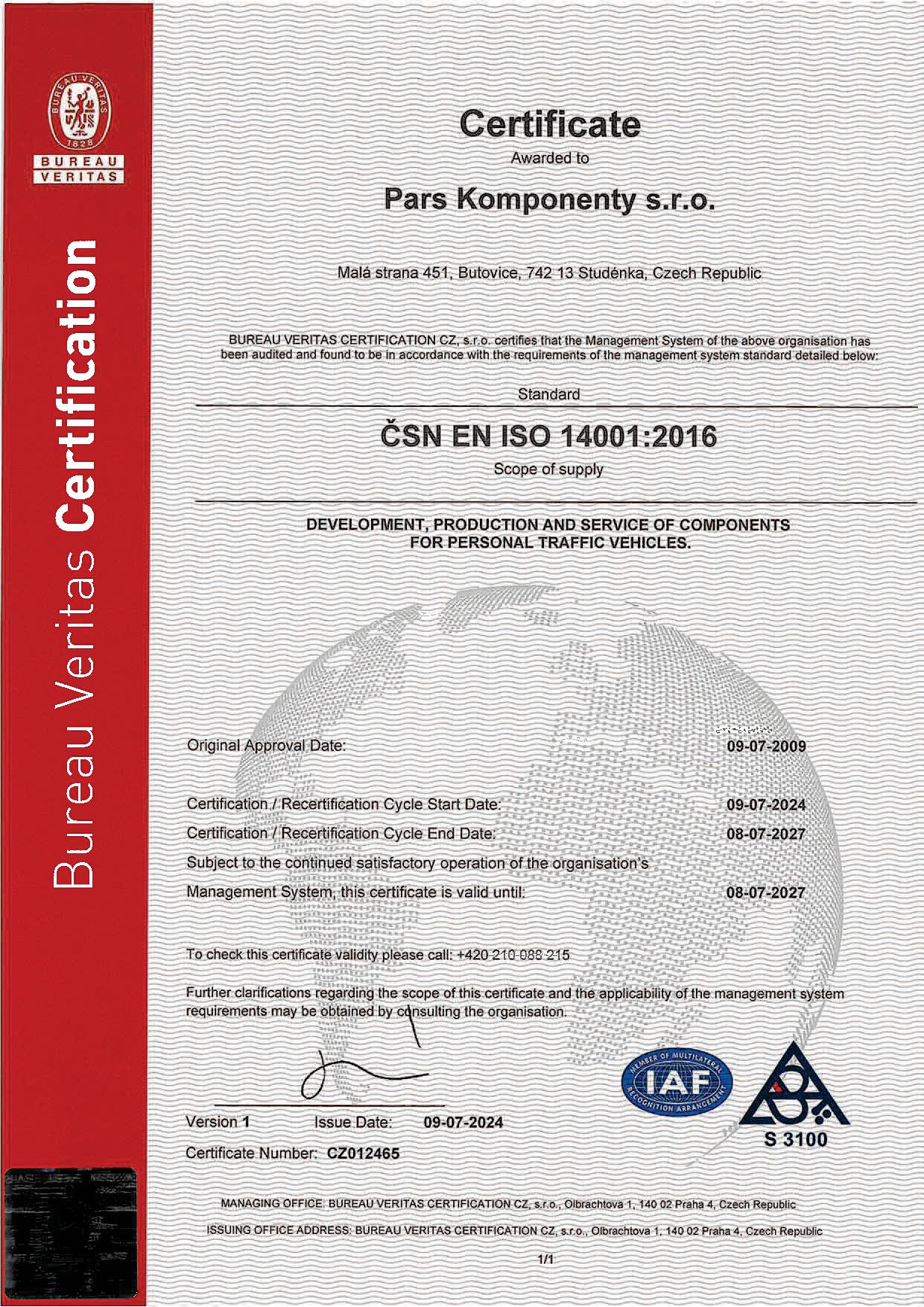 ČSN EN ISO 14001